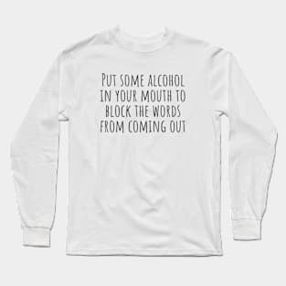 Block The Words Long Sleeve T-Shirt